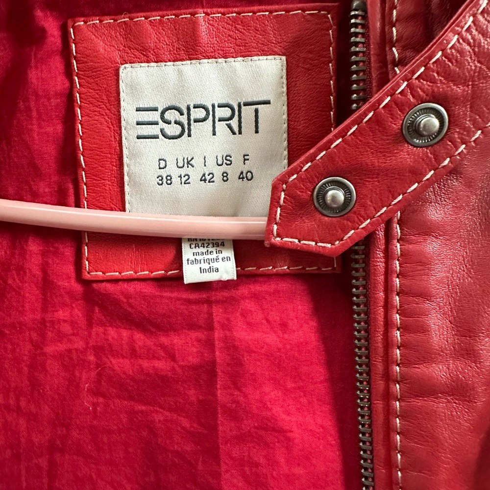 Red Leather Jacket - Picture 2 of 3